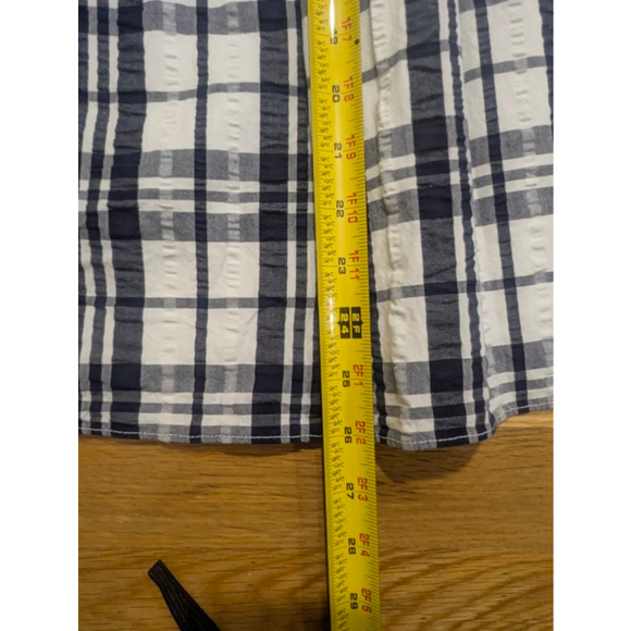 Lilly Pulitzer Esmeralda Strapless Dress True Navy Plaid Medium - Picture 9 of 10